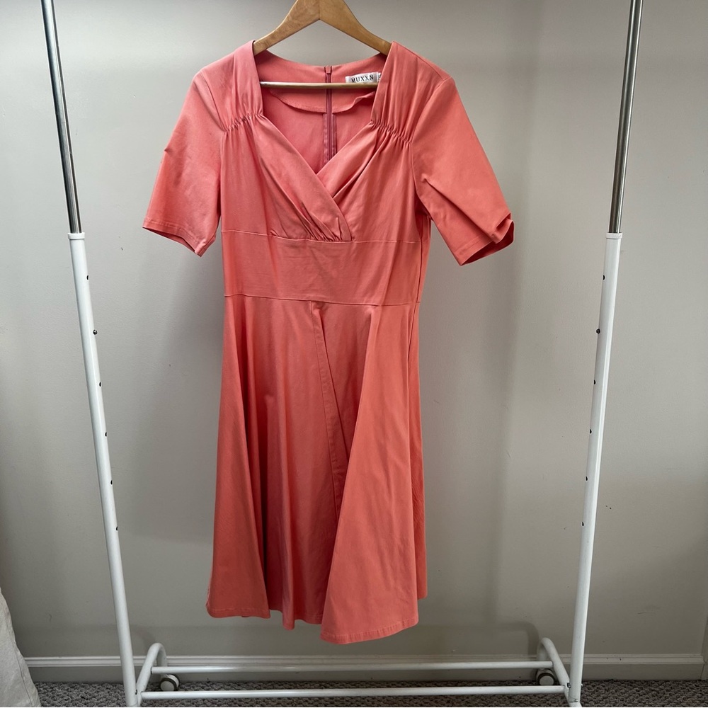 Muxxn Peach Rockabilly Vintage Style Dress 2XL